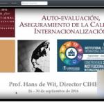 Sept. - Oct. 2016 Cursos en Línea Internacionalización Ed. Superior
