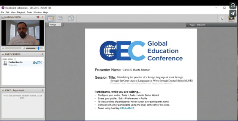 USMEXFUSION Presentation on LWD Method at the virtual conference GEC15 - Nov 18, 2015